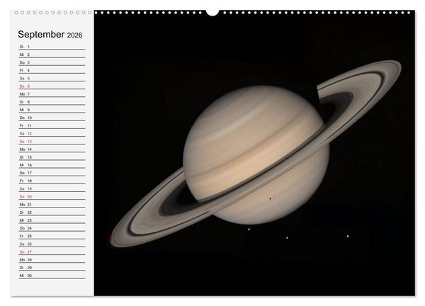 Produktbild: Sonne, Monde und Planeten (hochwertiger Premium Wandkalender 2026 DIN A2 quer), Kunstdruck in Hochglanz