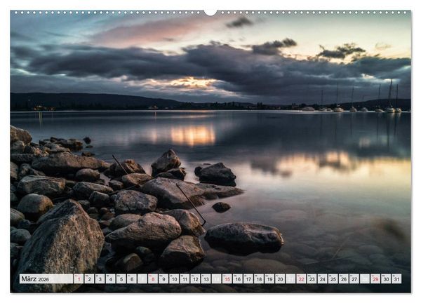 Produktbild: Auszeit Bodensee (hochwertiger Premium Wandkalender 2026 DIN A2 quer), Kunstdruck in Hochglanz