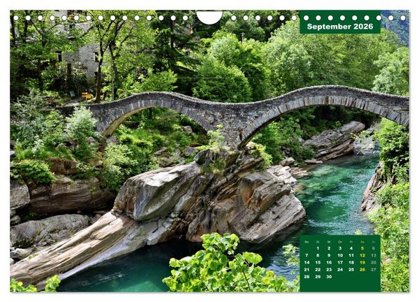 Produktbild: WANDERN &uuml;ber Stock und Stein in der Schweiz (Wandkalender 2026 DIN A4 quer), CALVENDO Monatskalender