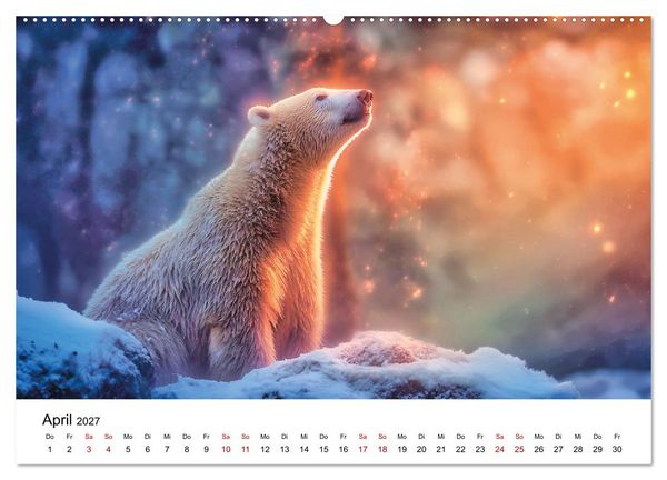 Produktbild: K&ouml;nige des Nordens - Begegnungen mit Eisb&auml;ren (hochwertiger Premium Wandkalender 2027 DIN A2 quer), Kunstdruck in Hochglanz