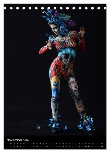 Produktbild: World Bodypainting Festival #21 (Tischkalender 2026 DIN A5 hoch), CALVENDO Monatskalender