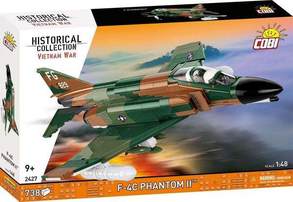 COBI Vietnam War 2427 - F-4C Phantom II, Bausatz 1:48, 738 Klemmbausteine