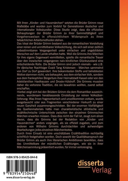 Produktbild: Die Br&uuml;der Grimm und die M&auml;rchentradition: Arbeitsmethoden und Bedeutung der Br&uuml;der Grimm