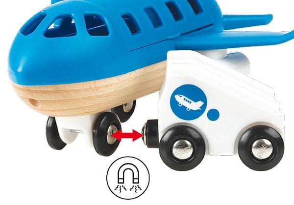 Brio Blaues Flugzeug