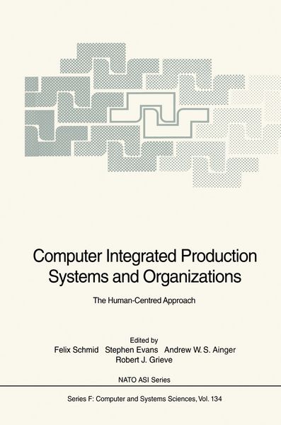 Produktbild: Computer Integrated Production Systems and Organizations