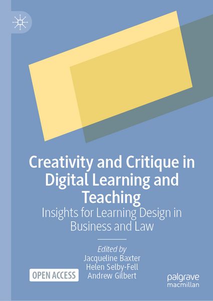 Produktbild: Creativity and Critique in Digital Learning and Teaching