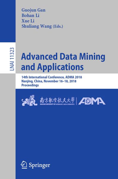 Produktbild: Advanced Data Mining and Applications