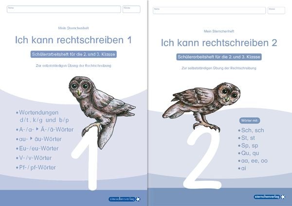 Produktbild: Ich kann rechtschreiben 1 und 2 - Sch&uuml;lerarbeitshefte f&uuml;r die 2. und 3. Klasse - neues Design