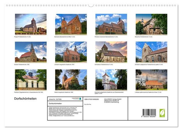 Produktbild: Dorfsch&ouml;nheiten (hochwertiger Premium Wandkalender 2027 DIN A2 quer), Kunstdruck in Hochglanz