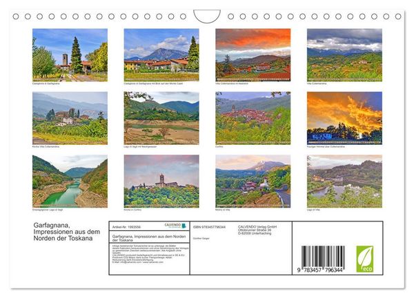 Produktbild: Garfagnana, Impressionen aus dem Norden der Toskana (Wandkalender 2026 DIN A4 quer), CALVENDO Monatskalender