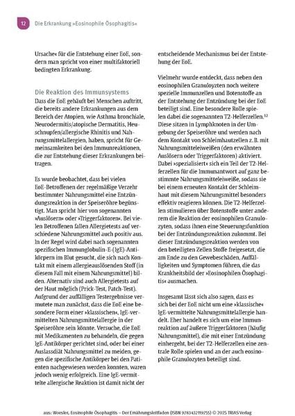 Produktbild: Eosinophile &Ouml;sophagitis - Der Ern&auml;hrungsleitfaden