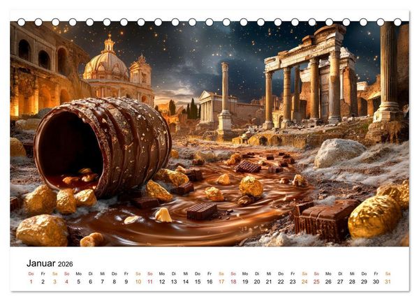 Produktbild: S&uuml;&szlig;e Skyline Symphonie (Tischkalender 2026 DIN A5 quer), CALVENDO Monatskalender