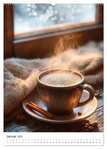 Produktbild: Zeit f&uuml;r Kaffee (hochwertiger Premium Wandkalender 2027 DIN A2 hoch), Kunstdruck in Hochglanz
