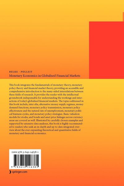 Monetary Economics in Globalised Financial Markets