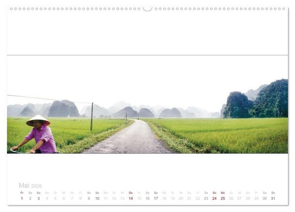 Produktbild: Vietnam Panorama (Wandkalender 2026 DIN A2 quer), CALVENDO Monatskalender