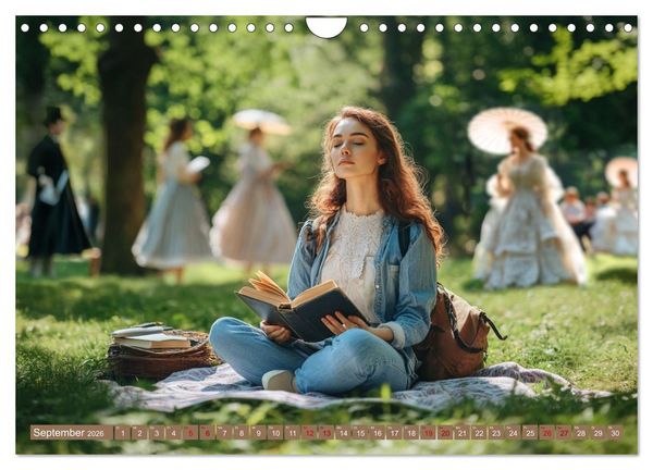 Produktbild: Lesen ist eine Reise durch Zeit und Raum (Wandkalender 2026 DIN A4 quer), CALVENDO Monatskalender