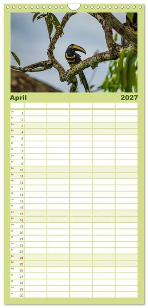 Produktbild: Familienplaner 2027 - Ecuador - Naturparadies am &Auml;quator mit 5 Spalten (Wandkalender, 21 x 45 cm) CALVENDO