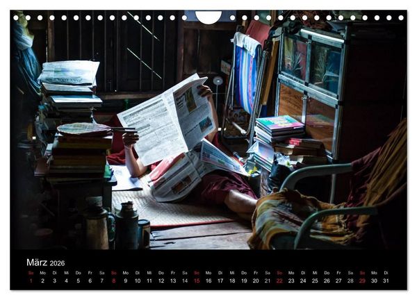 Produktbild: Myanmar - Eindr&uuml;cke (Wandkalender 2026 DIN A4 quer), CALVENDO Monatskalender