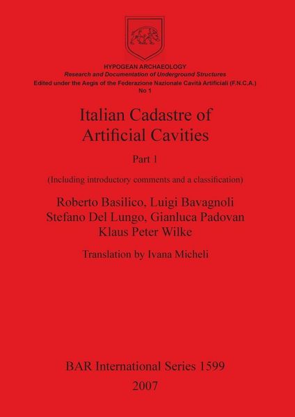 Produktbild: Italian Cadastre of Artificial Cavities Part 1