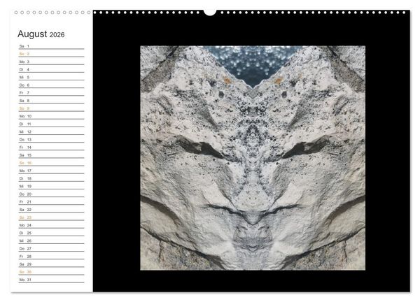 Produktbild: LiTH-Os Antlitze des Sandsteins von ID AD Art Gabi Zapf (Wandkalender 2026 DIN A2 quer), CALVENDO Monatskalender