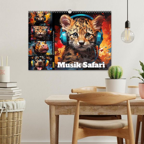 Produktbild: Musik Safari (Wandkalender 2026 DIN A3 quer), CALVENDO Monatskalender