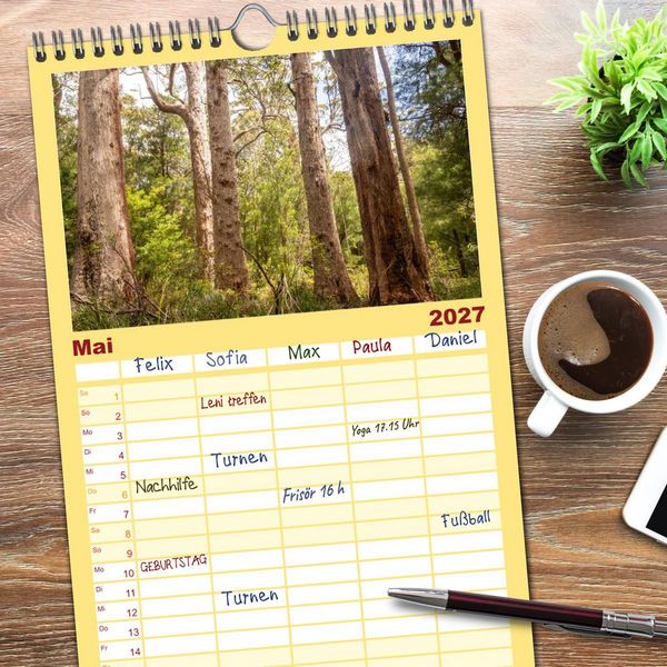 Produktbild: Familienplaner 2027 - Das s&uuml;dliche Australien - vielf&auml;ltig, &uuml;berraschend, unvergesslich mit 5 Spalten (Wandkalender, 21 x 45 cm) CALVENDO