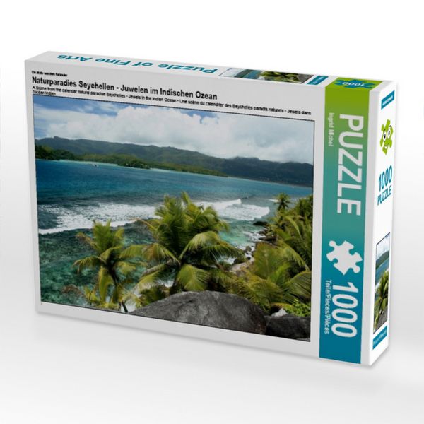 CALVENDO Puzzle Ein Motiv aus dem Kalender Naturparadies Seychellen - Juwelen im Indischen Ozean | 1000 Teile Lege-Größe 64 × 48 cm Foto-Puzzle für glückliche Stunden