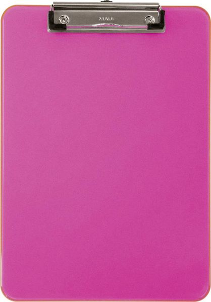 MAUL Schreibplatte neon, pink transparent