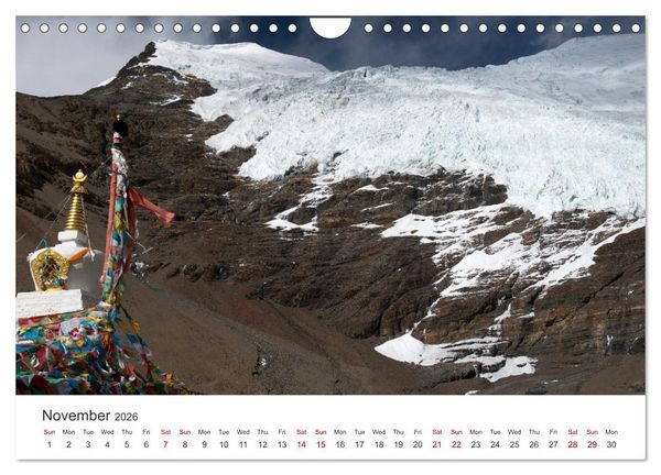 Produktbild: Tibet Monastery and landscapes (Wall Calendar 2026 DIN A4 landscape), CALVENDO 12 Month Wall Calendar