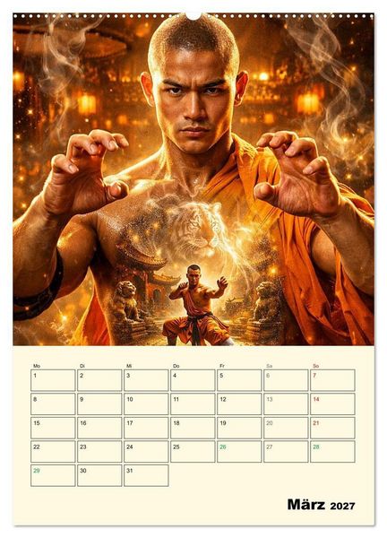 Produktbild: Seele des Kriegers (Wandkalender 2027 DIN A2 hoch), CALVENDO Monatskalender