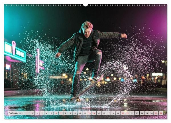 Produktbild: Dimensionen des Skateboarding (Wandkalender 2027 DIN A2 quer), CALVENDO Monatskalender