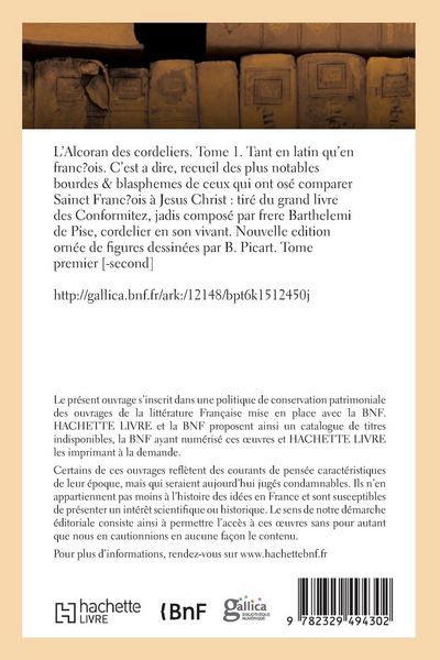 Produktbild: L'Alcoran des cordeliers. Tome 1