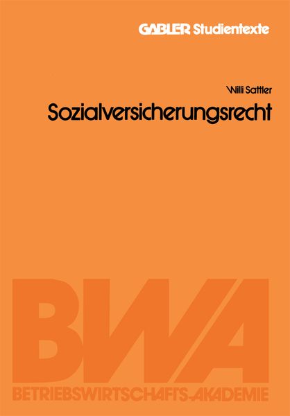 Produktbild: Sozialversicherungsrecht