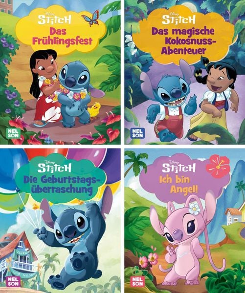 Nelson Mini-Bücher: 4er Disney Lilo & Stitch 5-8, Set von , Nelson, 9783845130859