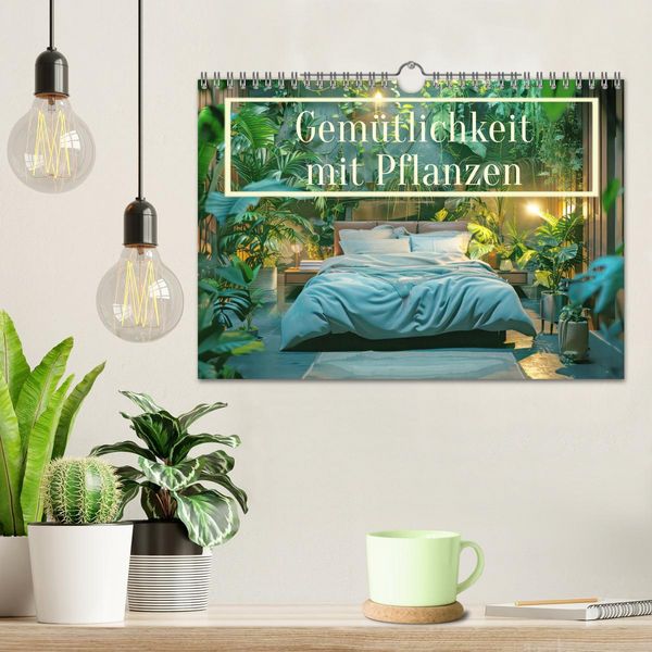 Produktbild: Gem&uuml;tlichkeit mit Pflanzen (Wandkalender 2026 DIN A4 quer), CALVENDO Monatskalender
