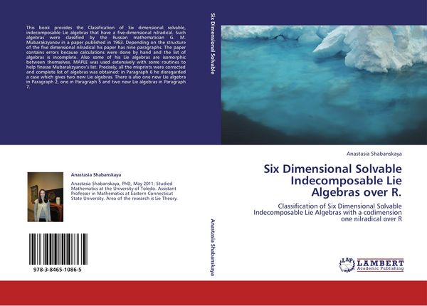 Produktbild: Six Dimensional Solvable Indecomposable Lie Algebras over R.