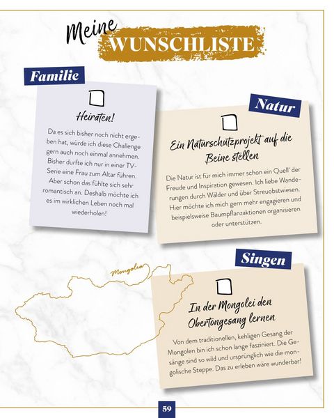 Produktbild: Die Bucket List der Stars