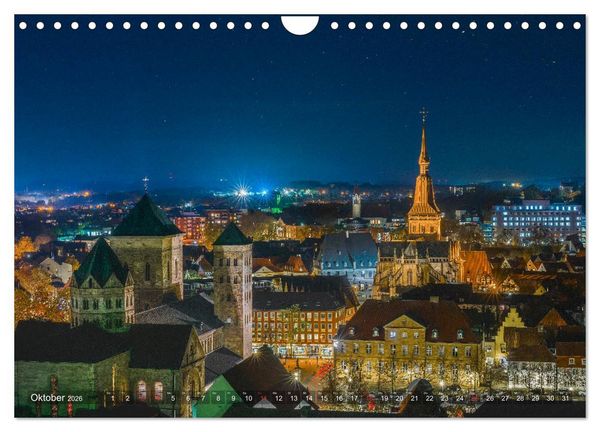 Produktbild: Osnabr&uuml;ck f&uuml;r Nachtschw&auml;rmer (Wandkalender 2026 DIN A4 quer), CALVENDO Monatskalender