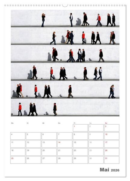 Produktbild: Wall People - Bilderserie von Eka Sharashidze (Wandkalender 2026 DIN A2 hoch), CALVENDO Monatskalender