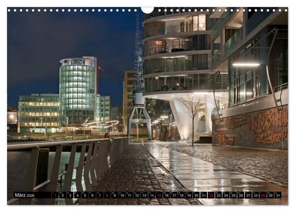 Produktbild: Mein Hamburg - Am sch&ouml;nsten bei Nacht (Wandkalender 2026 DIN A3 quer), CALVENDO Monatskalender