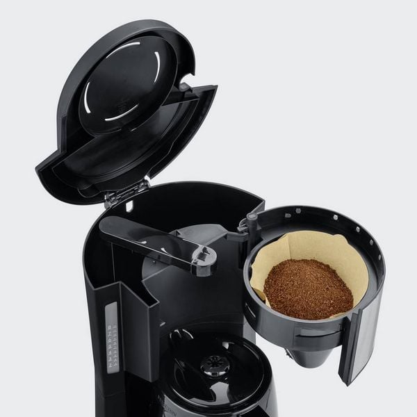 Produktbild: Severin KA 9308 Kaffeemaschine Edelstahl (geb&uuml;rstet), Schwarz Fassungsverm&ouml;gen Tassen=8 Isolierkanne
