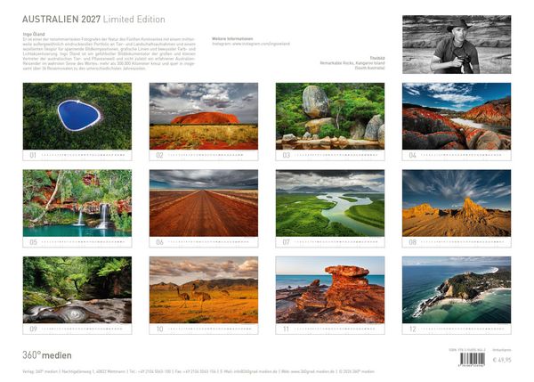 Produktbild: Australien Exklusivkalender 2027