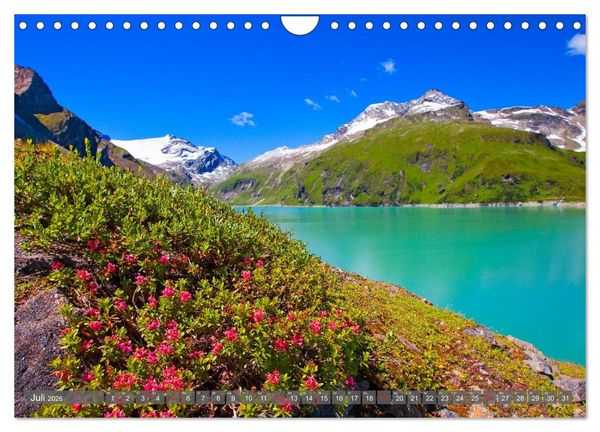 Produktbild: Berge - Gletscher - Seen (Wandkalender 2026 DIN A4 quer), CALVENDO Monatskalender