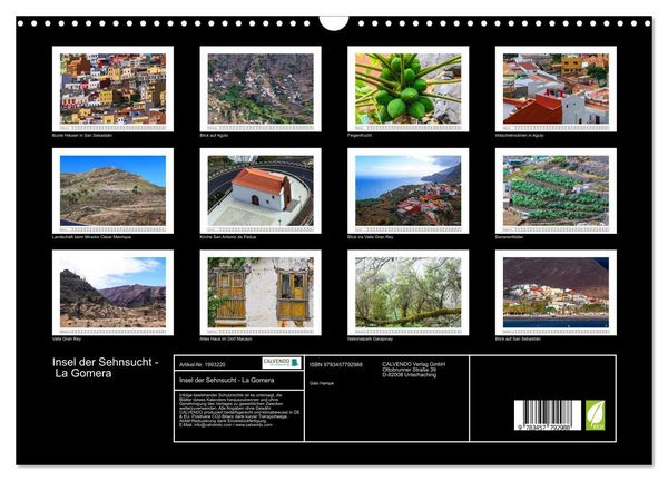 Produktbild: Insel der Sehnsucht - La Gomera (Wandkalender 2026 DIN A3 quer), CALVENDO Monatskalender