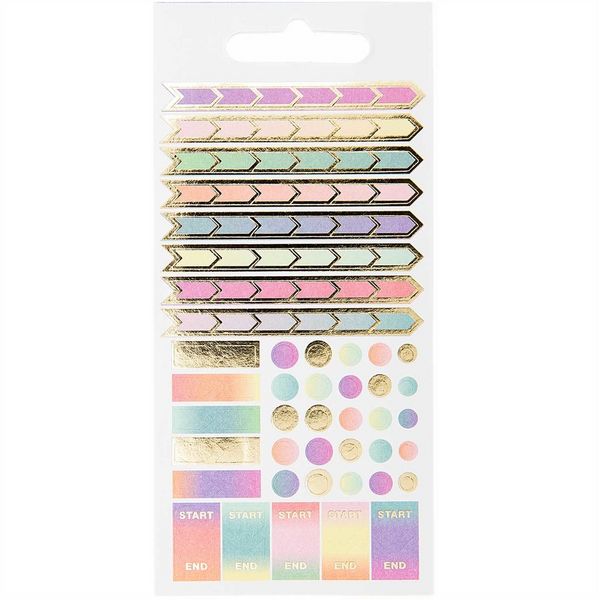 Produktbild: Stickerbuch, Register, Pastell Mix