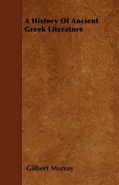 Produktbild: A History Of Ancient Greek Literature