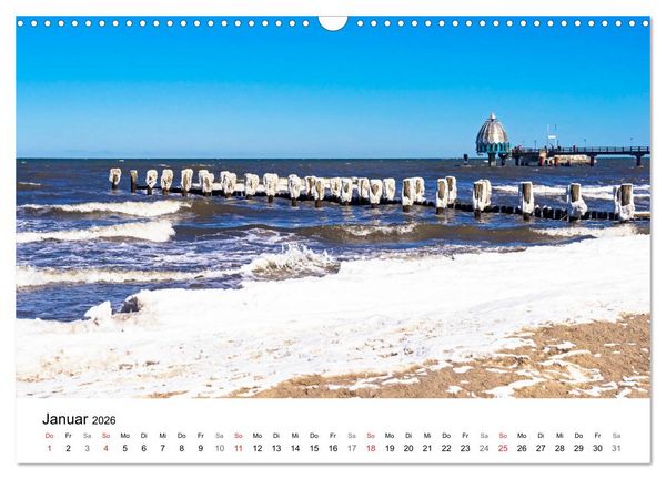 Produktbild: STRANDLUST: Fischland-Dar&szlig;-Zingst (Wandkalender 2026 DIN A3 quer), CALVENDO Monatskalender