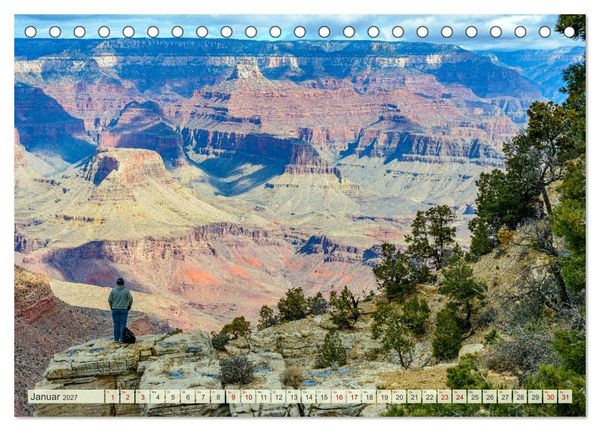 Produktbild: Unterwegs in ARIZONA (Tischkalender 2027 DIN A5 quer), CALVENDO Monatskalender