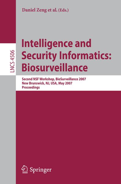 Produktbild: Intelligence and Security Informatics: Biosurveillance