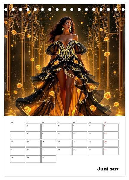 Produktbild: Kleider aus Licht (Tischkalender 2027 DIN A5 hoch), CALVENDO Monatskalender